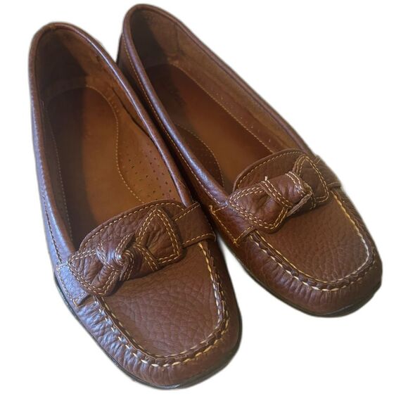L.L. Bean Women’s Size 8 M Brown Leather Loafer Driving Moccasins Comfort Shoe - Picture 3 of 12